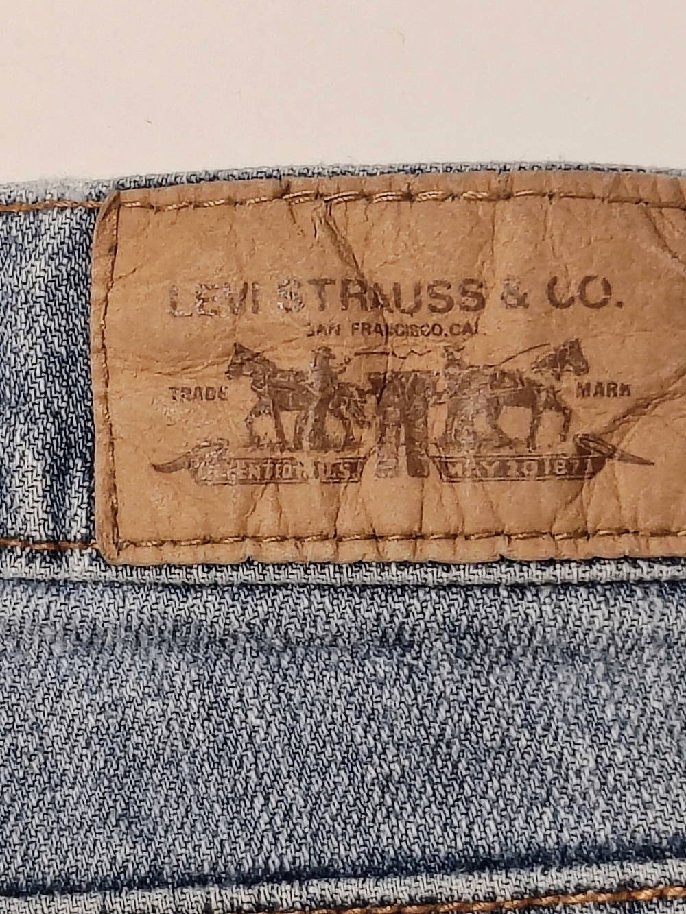 Levi's 515 Light Blue Boot Cut Jeans Size 12 - Picture 10 of 13